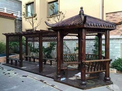凉亭葡萄架